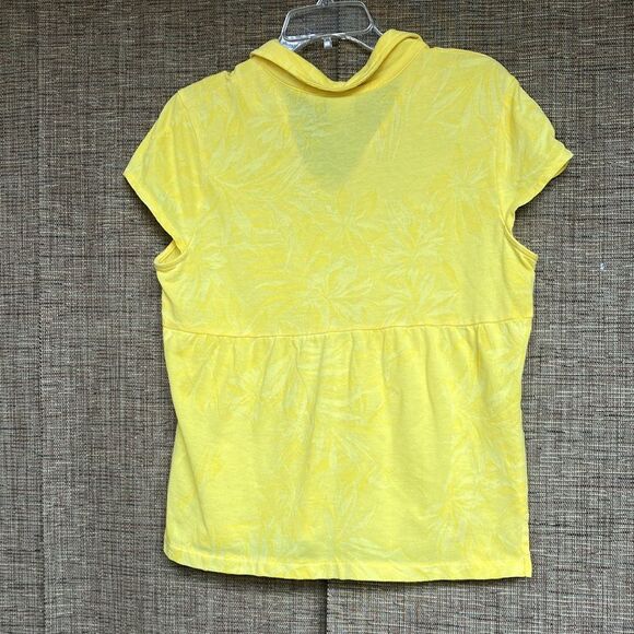 Caribbean Joe short sleeve tee top canary yellow - Picture 4 of 4